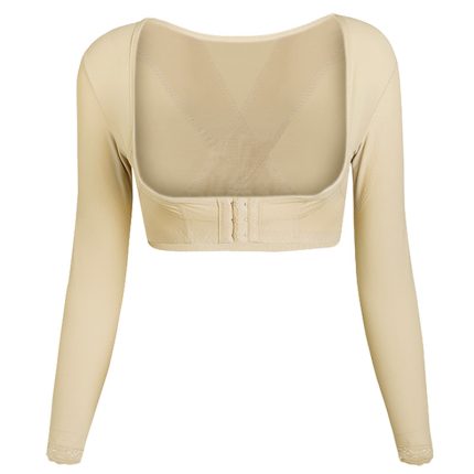 Body-shaping and corset vest with a straight back